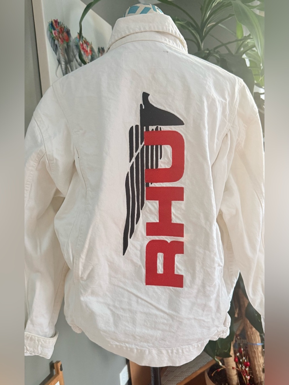 Rhude Ruigi ZARA Denim RHU Jacket size M white - Picture 2 of 6